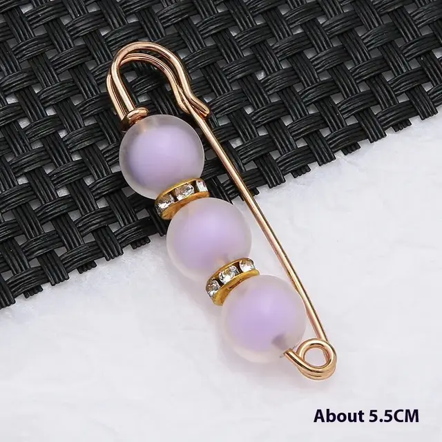 Fixed Waist Women's Pants Brooch Accessory 04 Pin Frosted Purple - Shop at LoveMi