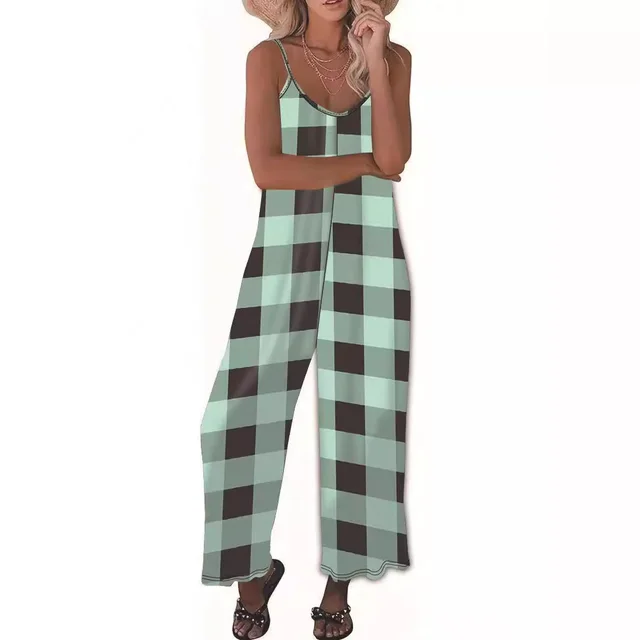 Slip in Casual Sling Jumpsuit Women Light Green - Shop at LoveMi