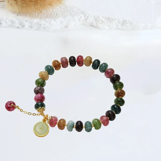 Women's Opal Strawberry Quartz Vintage Natural Freshwater Pearl Bracelet Ts0221 - Shop at LoveMi