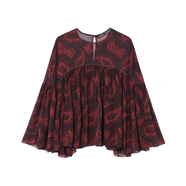 European And American Style Fashion Simple Printed Top Skirt Top - Shop at LoveMi