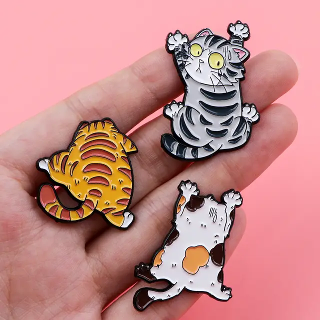 Cute Kitty Brooch Badge Clothing Backpack Ornament Accessories Pin Nr6886 - Shop at LoveMi