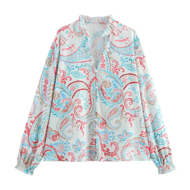 European And American Style Fashionable Simple Printed Poplin Shirt - Shop at LoveMi