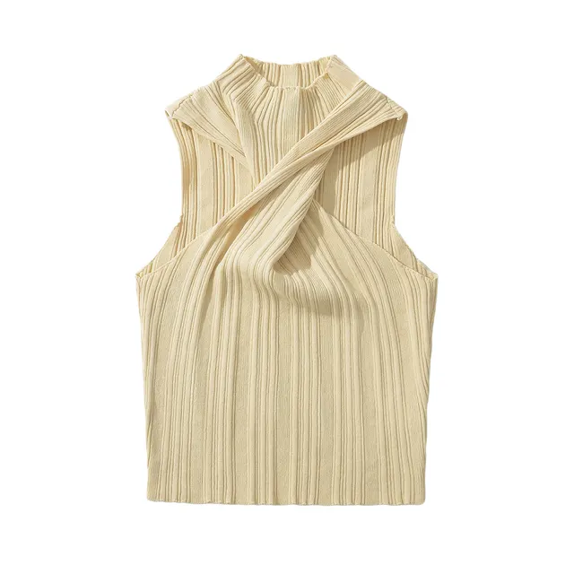 Women's Design Twist Short Top Apricot - Shop at LoveMi