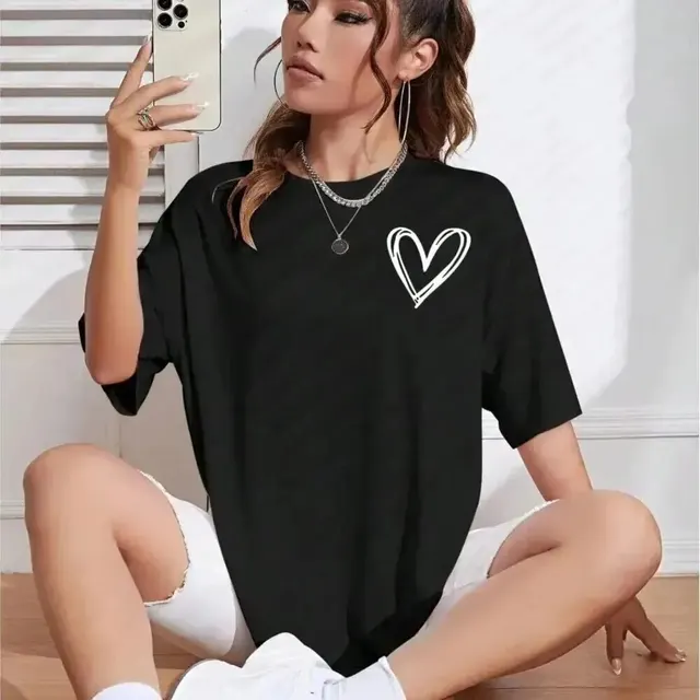 Fashion New Spring Women's Cotton T shirt Black - Shop at LoveMi