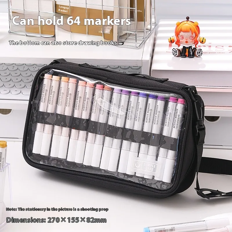 Direct Liquid Soft Head Acrylic Marker Pen - Black Bag