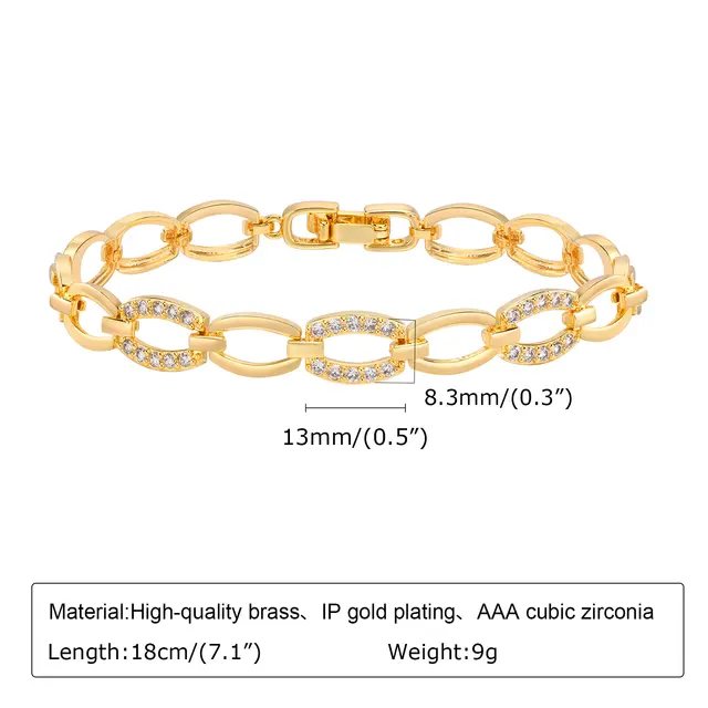 Copper Square Heart shaped Zircon Geometric Bracelet Pbr061 - Shop at LoveMi