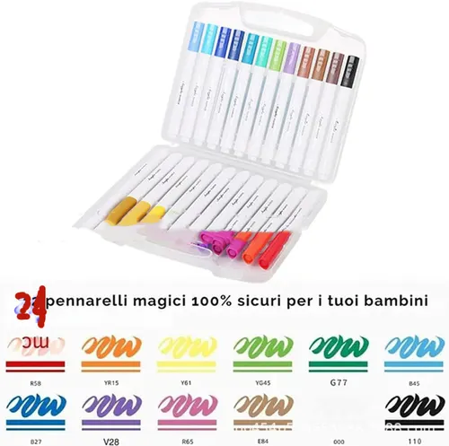 Magic Puffy Paint New Magic Fluffy Pigment Fluffy Pigment Paper Diy Brush 24 Colors Marker Pen - Shop at LoveMi
