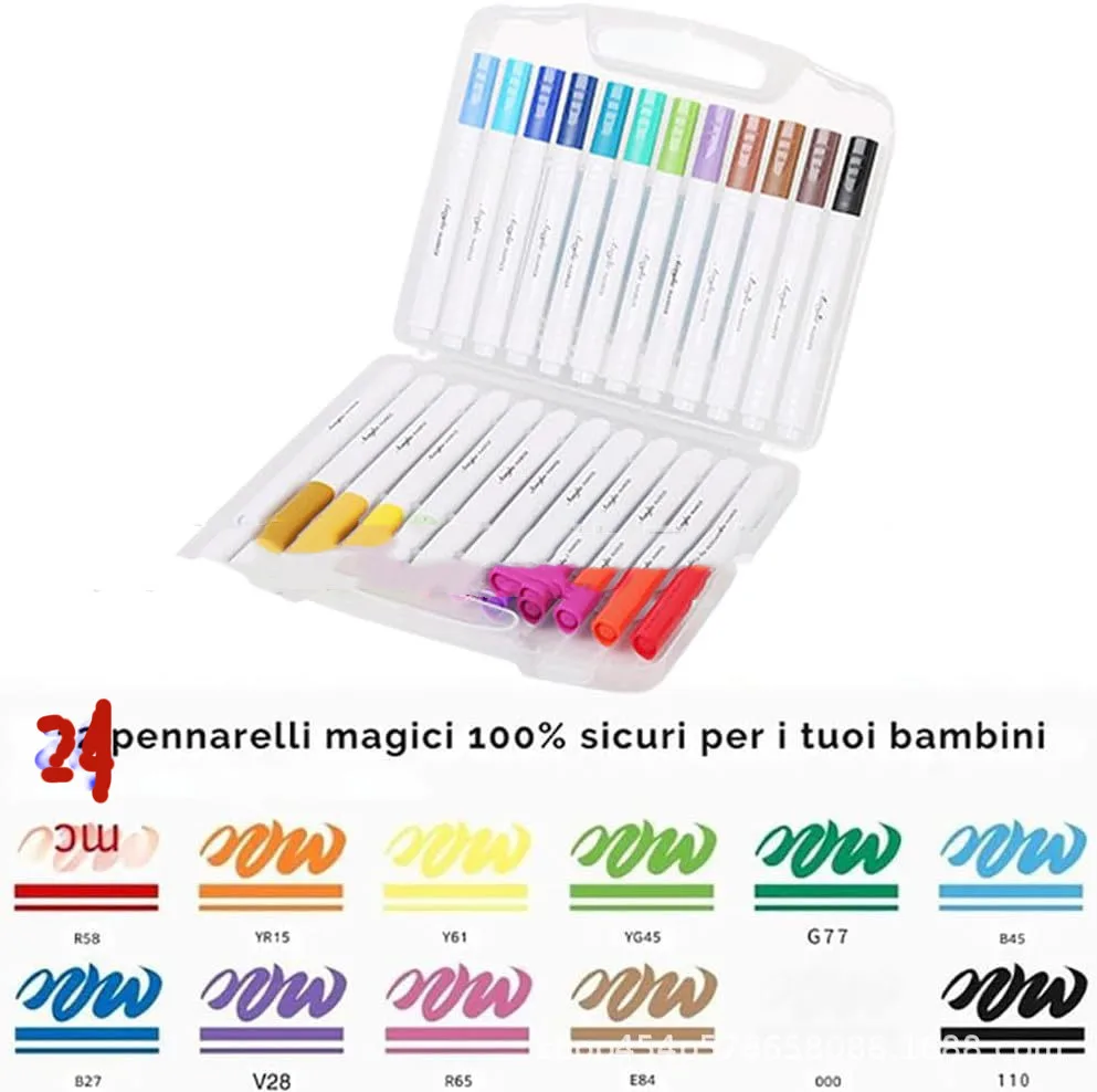 Magic Puffy Paint New Magic Fluffy Pigment Fluffy Pigment Paper Diy Brush - 24 Colors Marker Pen - View 1