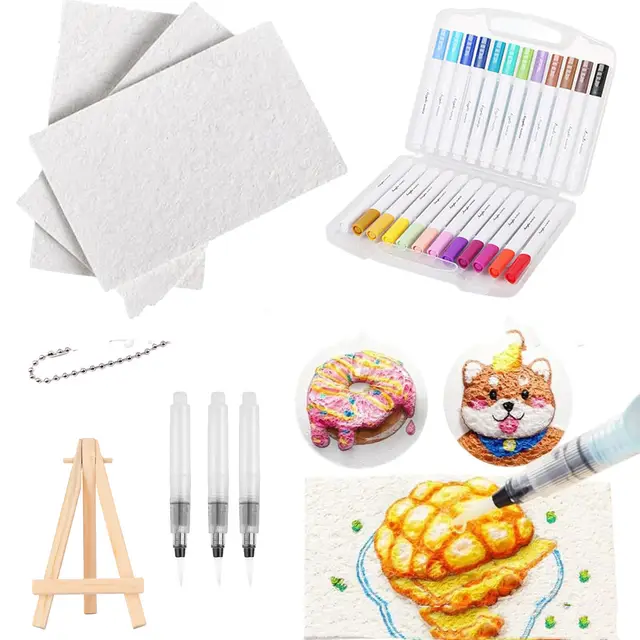 Magic Puffy Paint New Magic Fluffy Pigment Fluffy Pigment Paper Diy Brush A Suit - Shop at LoveMi
