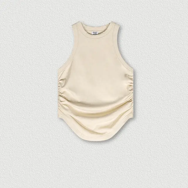 Spring And Summer New Vest Sexy Pure Want Pleated Women Distressed Rice - Shop at LoveMi
