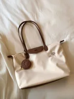Tote Casual Large Capacity Portable Shoulder Bag - Beige