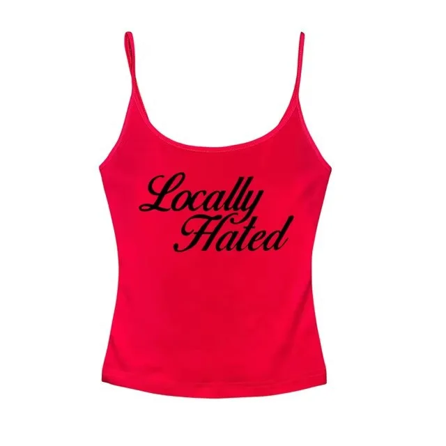 Hot Girl Letter Print Vest Sling Women Red 1Style - Shop at LoveMi