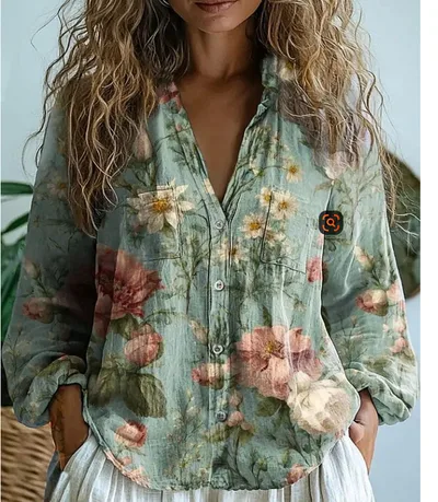 3D Printed Abstract Pattern Women's Long sleeved Blouse Bj252123472314 4Xl - Shop at LoveMi