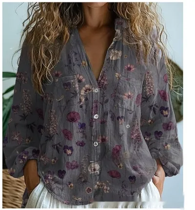 3D Printed Abstract Pattern Women's Long sleeved Blouse Bj252123472561 L - Shop at LoveMi