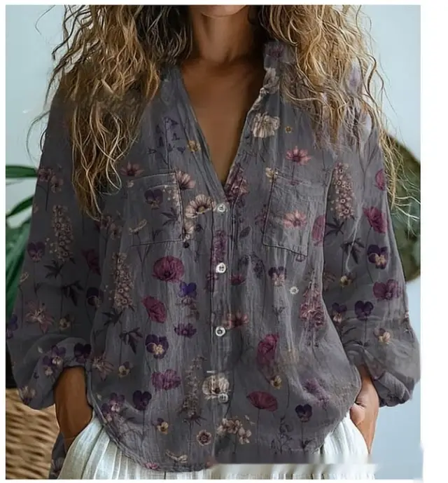 3D Printed Abstract Pattern Women's Long sleeved Blouse Bj252123472561 - Shop at LoveMi