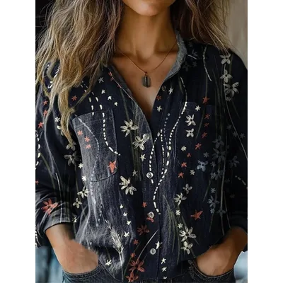 3D Printed Abstract Pattern Women's Long sleeved Blouse Sd250409039 Xl - Shop at LoveMi