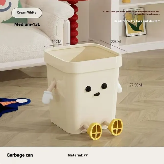 Large Trash Can Without Cover Sitting Medium 12L - Shop at LoveMi