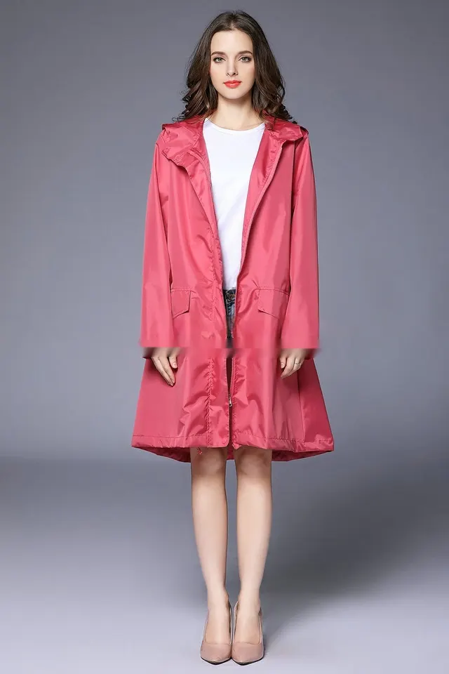 Women's Japanese Style Fashion Korean style Raincoat Pink - Shop at LoveMi
