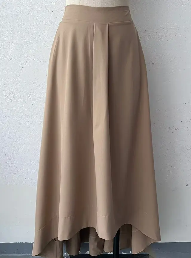 Autumn New Fashion Simple Pure Color All matching Temperament Skirt Light Khaki One Skirt - Shop at LoveMi