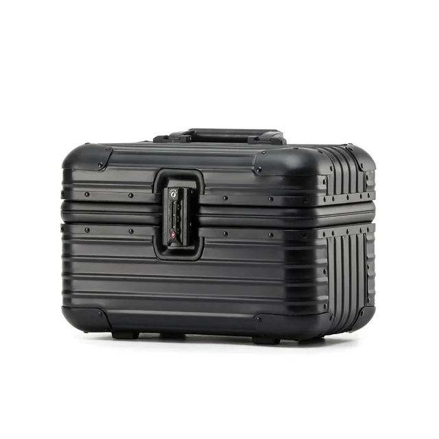 Suitcase Full Aluminum Alloy Password Lock Suitcase Black - Shop at LoveMi