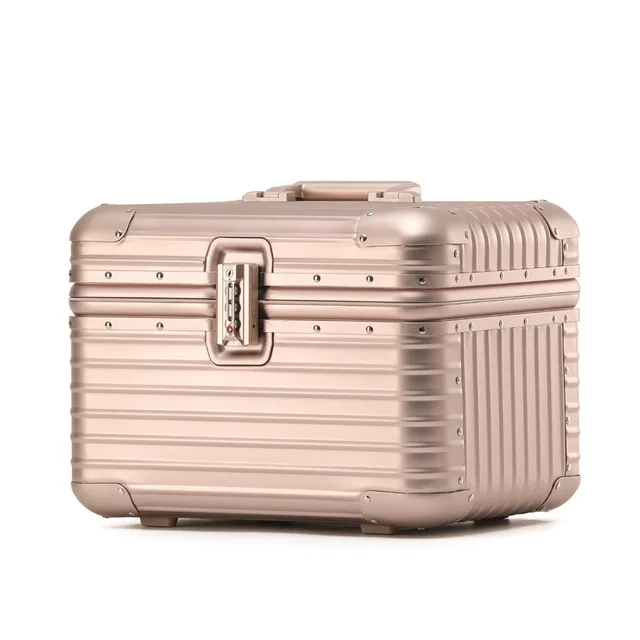 Suitcase Full Aluminum Alloy Password Lock Suitcase Champagne - Shop at LoveMi