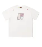 Paste Cloth Embroidery Retro Loose Casual All-match Short-sleeved T-shirt - White
