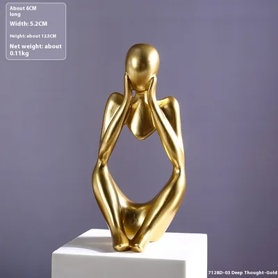 Mini Abstract Decoration Home Ornament Entrance Decoration Golden Reflection - Shop at LoveMi