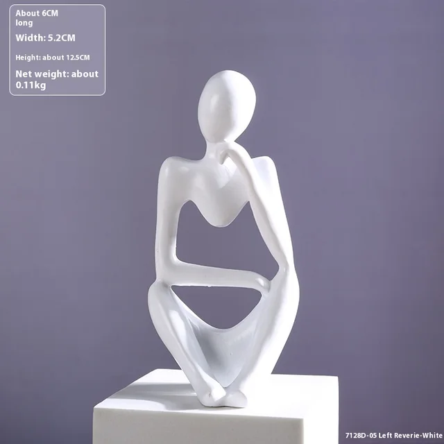 Mini Abstract Decoration Home Ornament Entrance Decoration White Zuo Si - Shop at LoveMi