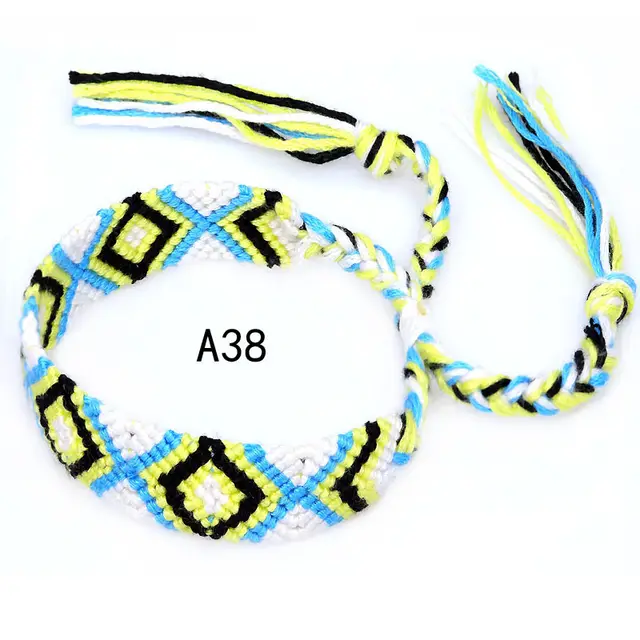 Nepal Ethnic Style Woven Rainbow Bracelet A38 - Shop at LoveMi