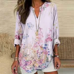 Spring And Summer Women's Clothing European And American Fashion Long Sleeve Shirt - Type A-3Xl - View 1