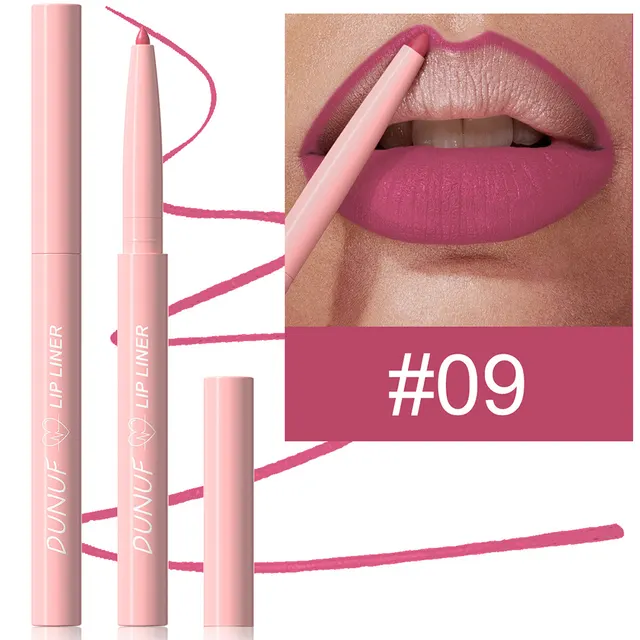12 Colors Easy To Color Velvet Matte Lip Liner No 09 - Shop at LoveMi