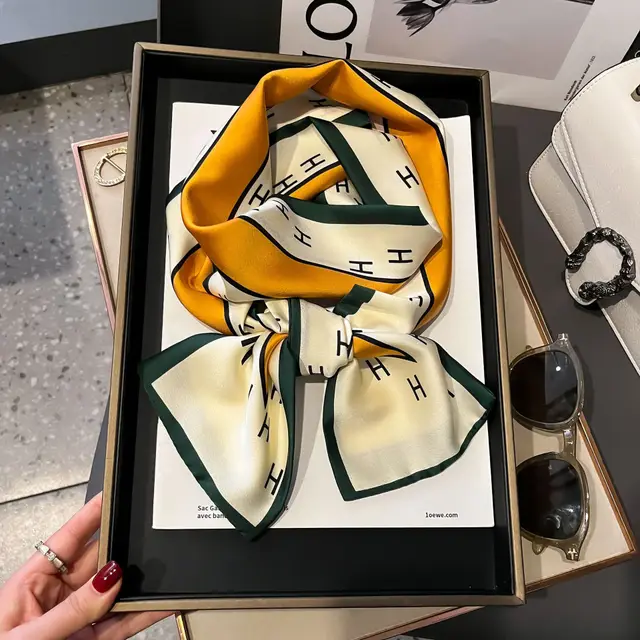 Fashion Silk High grade Shawl Scarf Letter H - Shop at LoveMi