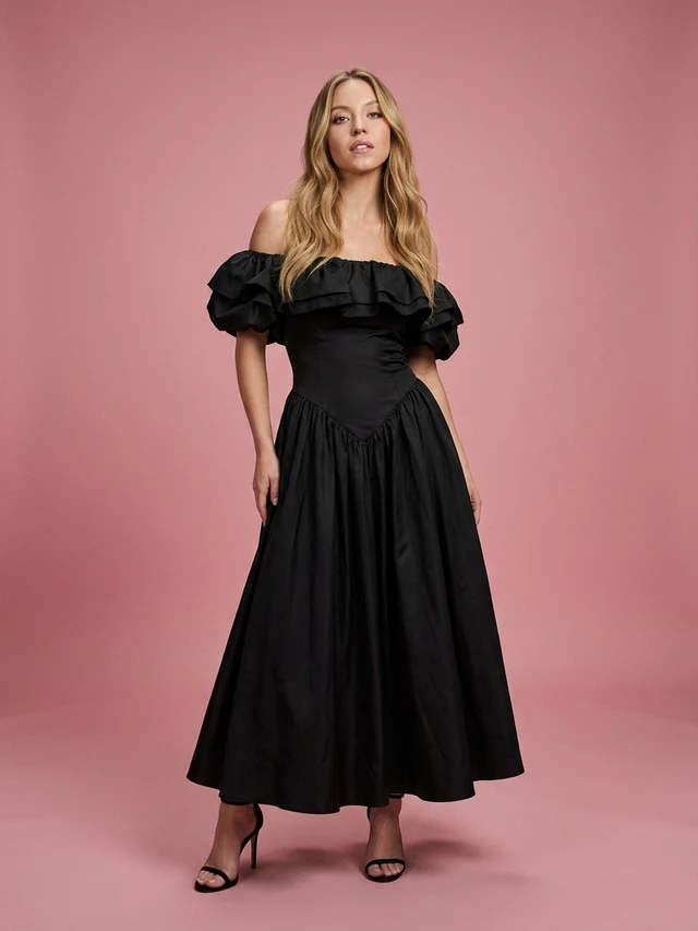 French High end One Shoulder Dress For Women In Summer Black - Shop at LoveMi
