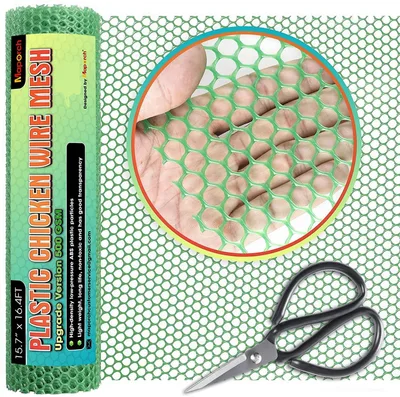 Plastic Chicken Burger Gardening Hexagonal Poultry Fence Green - Shop at LoveMi
