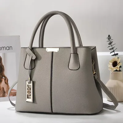 Fashion Handbag Mom Large Capacity Shoulder Bag Gray - Shop at LoveMi