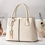 Fashion Handbag Mom Large Capacity Shoulder Bag - White