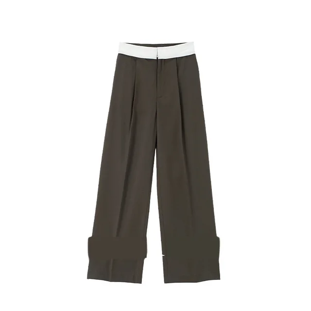 Gray Green Collarless Suit Coat Vest Straight Trousers Three piece Suit Gray Green Pants - Shop at LoveMi