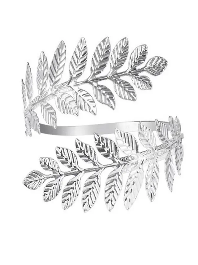 Popular Leaves Armband Bracelet Roman Bride Accessories Jewellery Silver - Shop at LoveMi