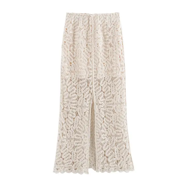 Summer Women's European And American Round Neck Crocheted Knitted Vest Skirt Suit Skirt A02 - Shop at LoveMi