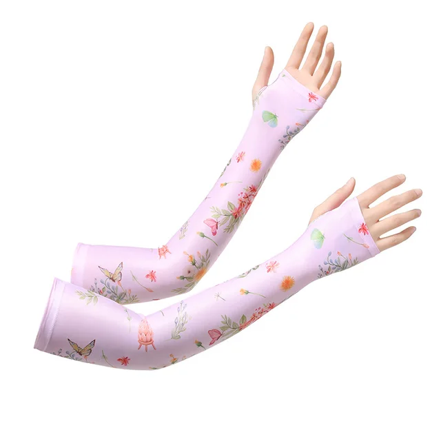 Gardening Sun Protection Oversleeve Women's Sun Protection Cool Feeling Ice Sleeve Fy091 Pink - Shop at LoveMi