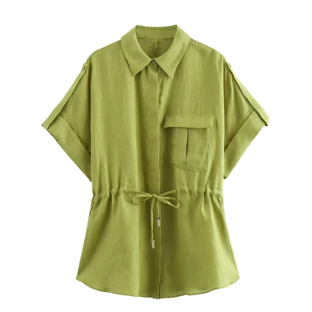 Summer Women's Clothing New Linen Women's Shirt Top Casual High Waist Pants Suit - Shop at LoveMi