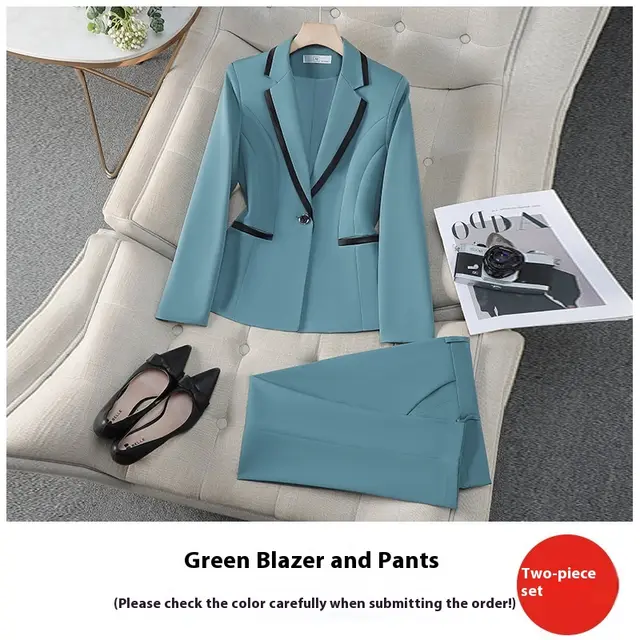 High grade Business Suit Formal Wear Green Coat Pants - Shop at LoveMi