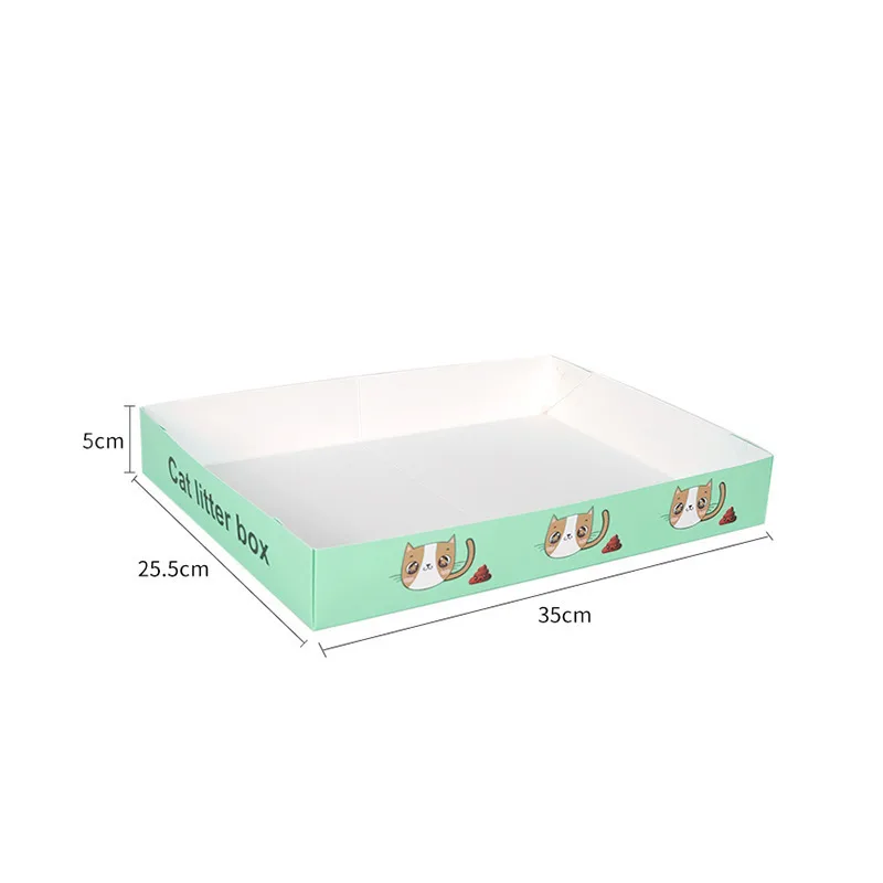 Portable Litter Box Foldable Outing - Green Small