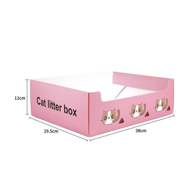Portable Litter Box Foldable Outing Pink Big - Shop at LoveMi