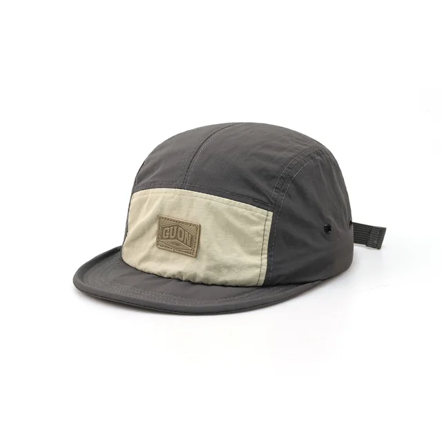 Retro Color Matching Outdoor Four Seasons Soft Brim Baseball Cap Gray - Shop at LoveMi