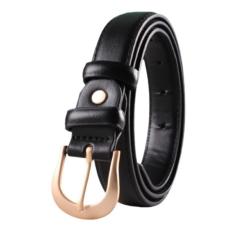 Women's Belt Brown Belt Casual Simple All matching Jeans Ornament Pant Belt Black - Shop at LoveMi