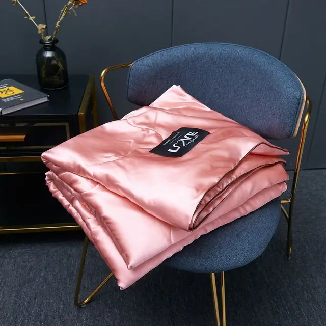 Ice Silk Thin Quilt Washable Three piece Set Pink Jade - Shop at LoveMi