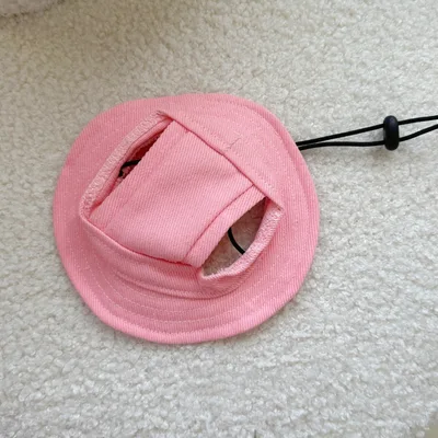 Cat Dog Sun Hat Exposed Ears Pet Bucket Hat Pink - Shop at LoveMi