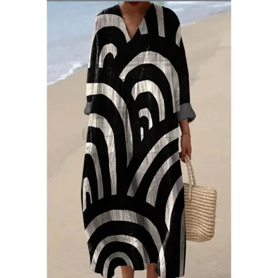 Long Sleeve Shirt Dress Women's Casual Floral Style 52 - Shop at LoveMi