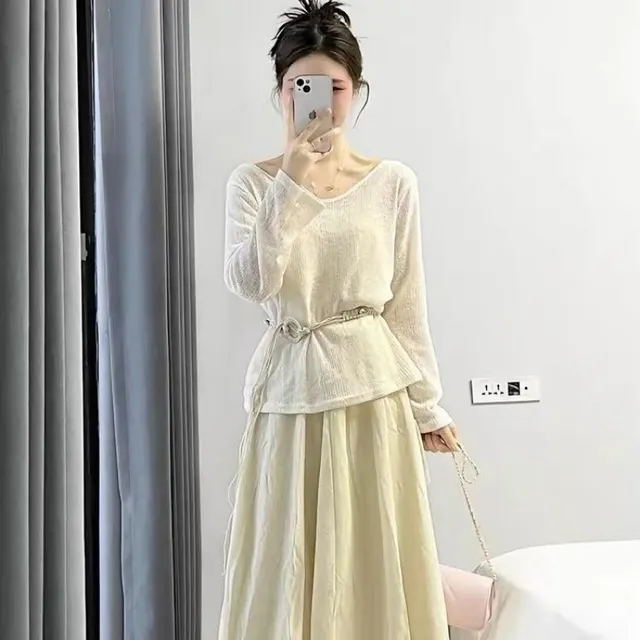 Summer Wear Suit Women's Slimming Top Skirt 1Set - Shop at LoveMi